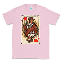 Bubblegum Pink queen of hearts cowgirl Classic Tee - NancyCooperArtShop