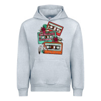 Heather Grey cassette floral gemstone Urban Hoodie - FaDigitalArtStudio