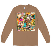 Toasted Coconut western cowgirl coffee cup with cowhide seamless pattern bbs Long Sleeve Tee - BundleAndBundleShop