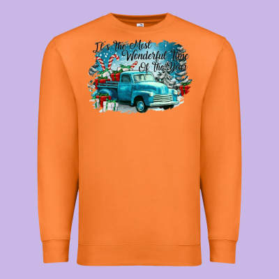Its The Wonderful Time Of The Year Truck Premium Sweatshirt Designed By Cowgirlartshop