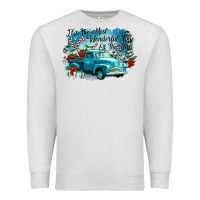 Oatmeal Heather its the wonderful time of the year truck Premium Sweatshirt - CowGirlArtShop