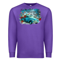 Purple its the wonderful time of the year truck Premium Sweatshirt - CowGirlArtShop