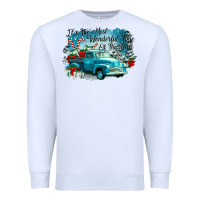White its the wonderful time of the year truck Premium Sweatshirt - CowGirlArtShop