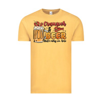 Vintage Mustard crawfish and beer that's why i'm here Vintage Tee - MaliasSmallBusiness