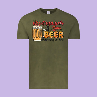 Crawfish And Beer That's Why I'm Here Vintage Tee Designed By Maliassmallbusiness