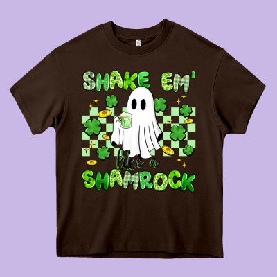 Shake Em' Like A Shamrock Heavy Core Tee Designed By Artiststas