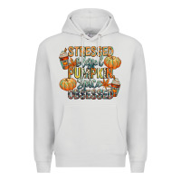 Dove Grey stressed blessed pumpkin spice obsessed Premium Hoodie - CowGirlArtShop