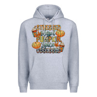 Heather Grey stressed blessed pumpkin spice obsessed Premium Hoodie - CowGirlArtShop