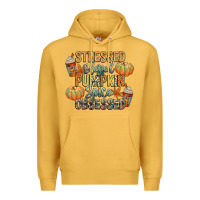 Mustard stressed blessed pumpkin spice obsessed Premium Hoodie - CowGirlArtShop