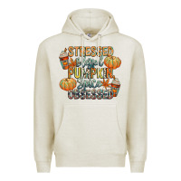 Oatmeal Heather stressed blessed pumpkin spice obsessed Premium Hoodie - CowGirlArtShop