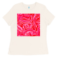 Bone valentines day marble seamless pattern Ladies Tee - BundleAndBundleShop