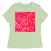 Matcha valentines day marble seamless pattern Ladies Tee - BundleAndBundleShop