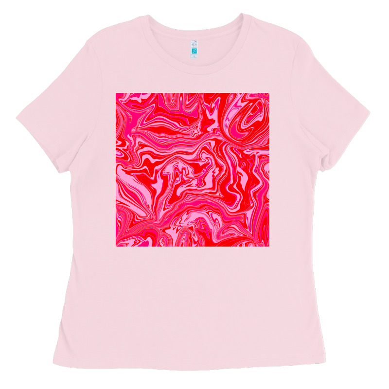 Valentines Day Marble Seamless Pattern Ladies Tee by BundleAndBundleShop | Teevron
