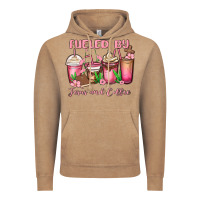 Vintage Coffee fueled by jesus and coffee Vintage Hoodie - MaliasSmallBusiness