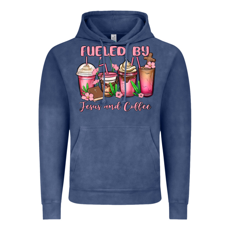 Fueled By Jesus And Coffee Vintage Hoodie by MaliasSmallBusiness | Teevron