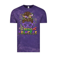 Cloud Purple bead princess messy bun mardi gras Vintage Tee - MaliasSmallBusiness