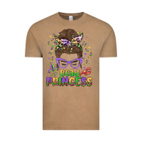 Vintage Coffee bead princess messy bun mardi gras Vintage Tee - MaliasSmallBusiness