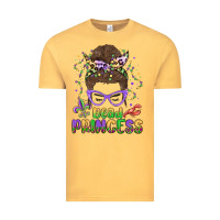 Vintage Mustard bead princess messy bun mardi gras Vintage Tee - MaliasSmallBusiness