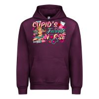 Mauve Wine cupid's favorite nurse Urban Hoodie - FaDigitalArtStudio