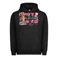 Pigment Black cupid's favorite nurse Urban Hoodie - FaDigitalArtStudio