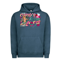 Pigment Midnight Navy cupid's favorite nurse Urban Hoodie - FaDigitalArtStudio