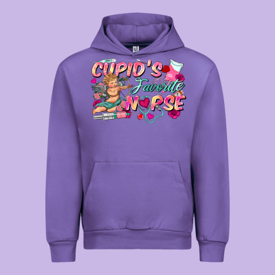 Cupid's Favorite Nurse Urban Hoodie Designed By Fadigitalartstudio