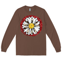 Chestnut daisy Long Sleeve Tee - JahusDesignShop