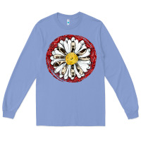 Colony Blue daisy Long Sleeve Tee - JahusDesignShop