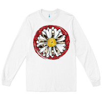 White daisy Long Sleeve Tee - JahusDesignShop