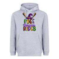Heather Grey free broom rides Heavyweight Hoodie - CowGirlArtShop