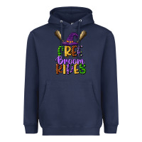 Navy free broom rides Heavyweight Hoodie - CowGirlArtShop