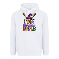 White free broom rides Heavyweight Hoodie - CowGirlArtShop