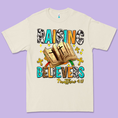 Raising Believers Matthew 4 17 Premium Tee Designed By Adodesignshop