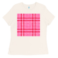 Bone valentines day plaid seamless pattern Ladies Tee - BundleAndBundleShop