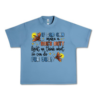 Pebble Blue if god can make a bugs butt light up Urban Heavy Tee - MaliasSmallBusiness