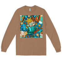 Toasted Coconut winter coffee cups and snow with plaid seamless pattern bbs Long Sleeve Tee - BundleAndBundleShop