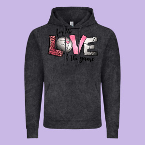 For The Love Of The Game Volleyball Vintage Hoodie Designed By Jasminsmagicworld