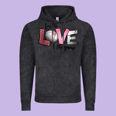 For The Love Of The Game Volleyball Vintage Hoodie Designed By Jasminsmagicworld
