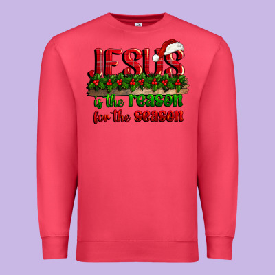 Jesus Is The Reason For The Season Premium Sweatshirt Designed By Cowgirlartshop