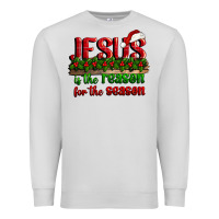 Dove Grey jesus is the reason for the season Premium Sweatshirt - CowGirlArtShop