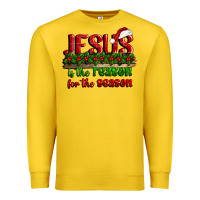 Lemon jesus is the reason for the season Premium Sweatshirt - CowGirlArtShop