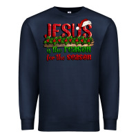 Navy jesus is the reason for the season Premium Sweatshirt - CowGirlArtShop