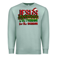 Seafoam jesus is the reason for the season Premium Sweatshirt - CowGirlArtShop