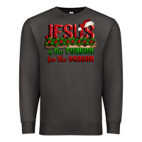Smoke jesus is the reason for the season Premium Sweatshirt - CowGirlArtShop