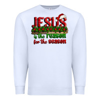 White jesus is the reason for the season Premium Sweatshirt - CowGirlArtShop