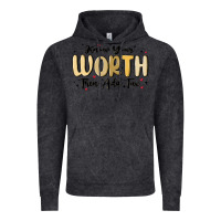 Vintage Black know your worth Vintage Hoodie - MaliasSmallBusiness