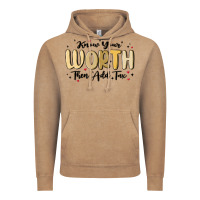 Vintage Coffee know your worth Vintage Hoodie - MaliasSmallBusiness