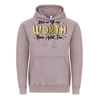 Vintage Zinc know your worth Vintage Hoodie - MaliasSmallBusiness