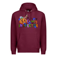 Burgundy candy inspector Premium Hoodie - CowGirlArtShop