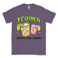 Lavender tequila cheaper than therapy Classic Tee - MaliasSmallBusiness